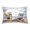 Peaceful Beach Chairs Hangout Outdoor Printed Pillow Design by John Rossini, 14 x 7 x 20